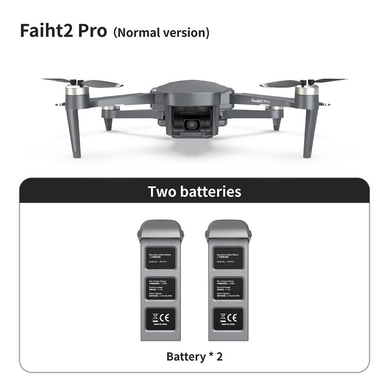 4K Drone Cfly Faith2 PRO 3-Axis Gimbal HD Camera Quadcopter