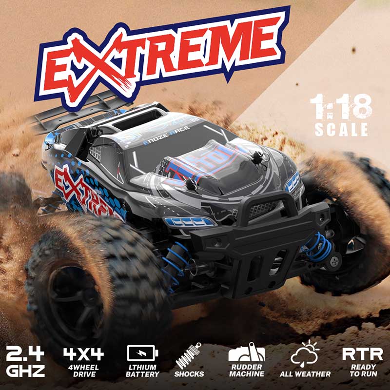 RC Car 1:18 Full-Scale High-Speed Off-Road Climbing 4WD Car