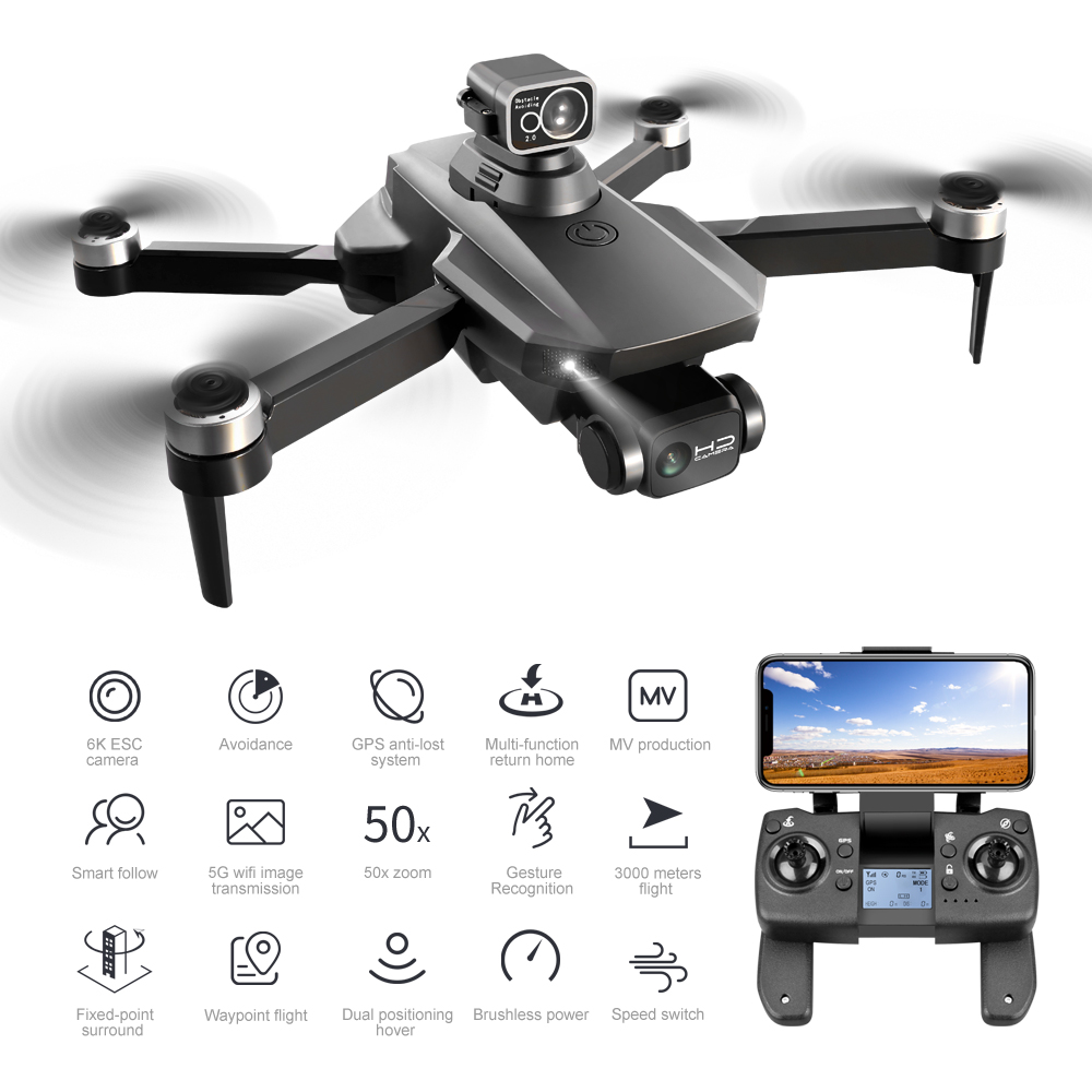 RC Drone RG101 MAX 4K Dual Camera Foldable Quadcopter