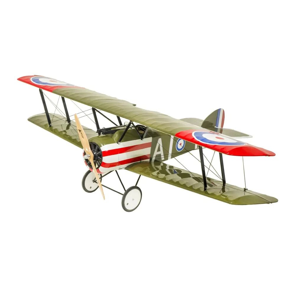 DWHobby Balsa wood Plane Sopwith Camel Fighter Plane ARF PNP Large Electric Biplane Fixed Wing Balsa Plane Kits 1200mm Wingspan
