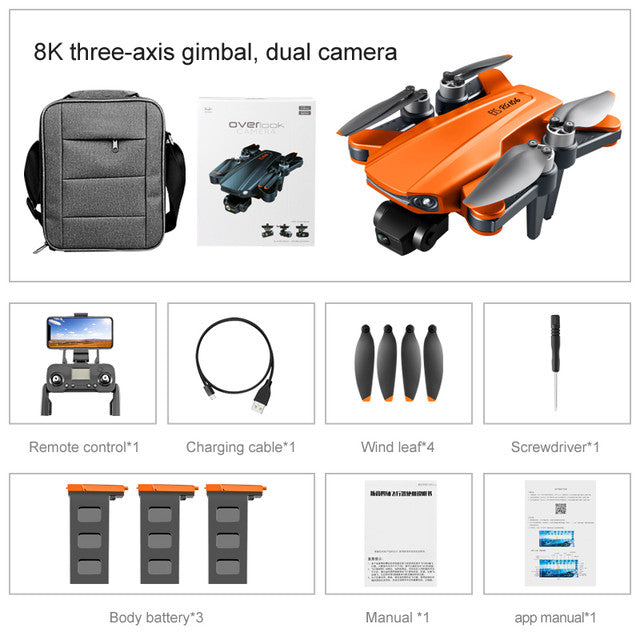 RC Drone RG106 PRO 3-Axis Obstacle Avoidance 8K ESC Camera Brushless Quadcopter