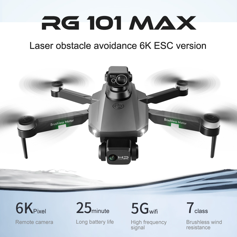 RC Drone RG101 MAX 4K Dual Camera Foldable Quadcopter