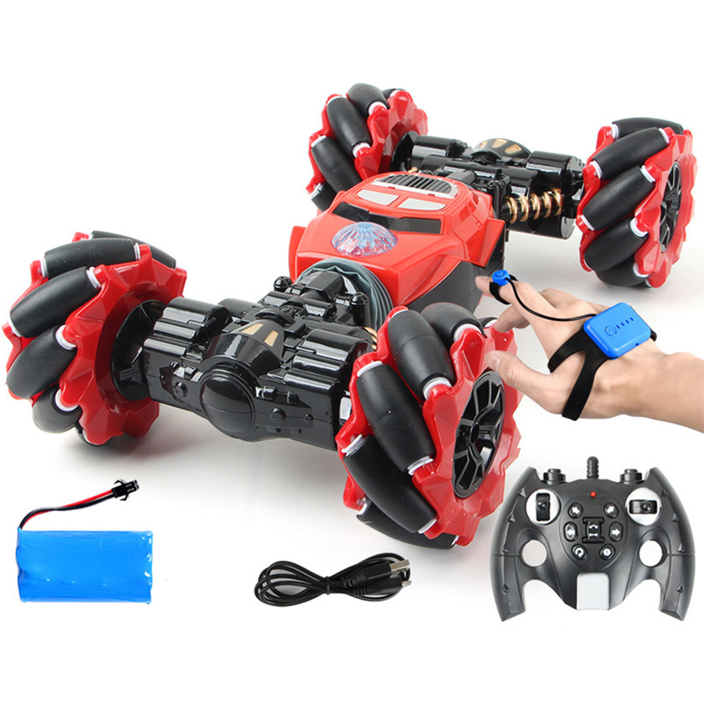 RC car 4WD RC stunt car gesture induction twisting off-road vehicle light music drift car
