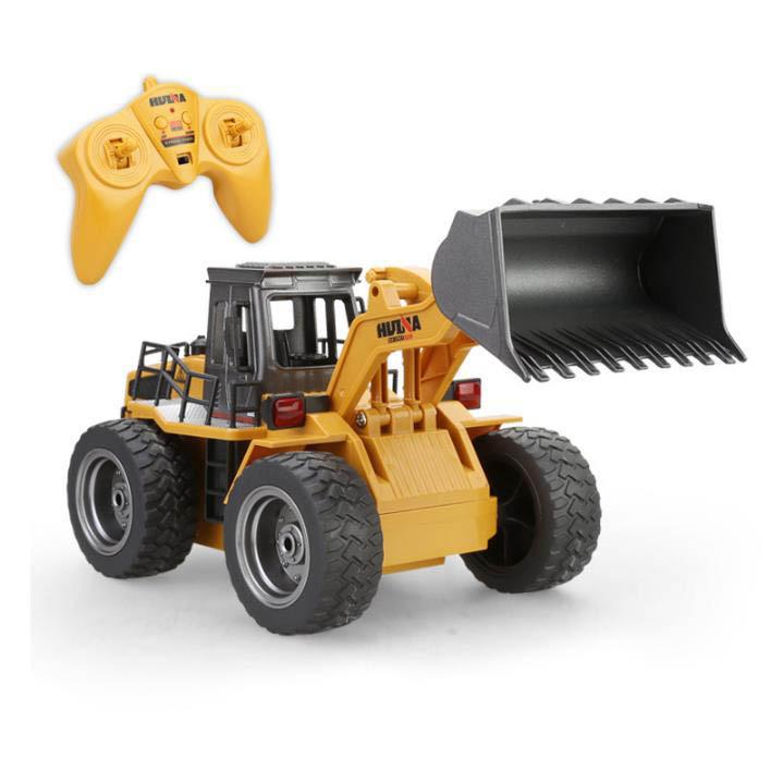 Huina 1520 Metal Excavator Bulldozer Front Loader 6CH 1:18 2.4GHz Engineering RC Car Toy