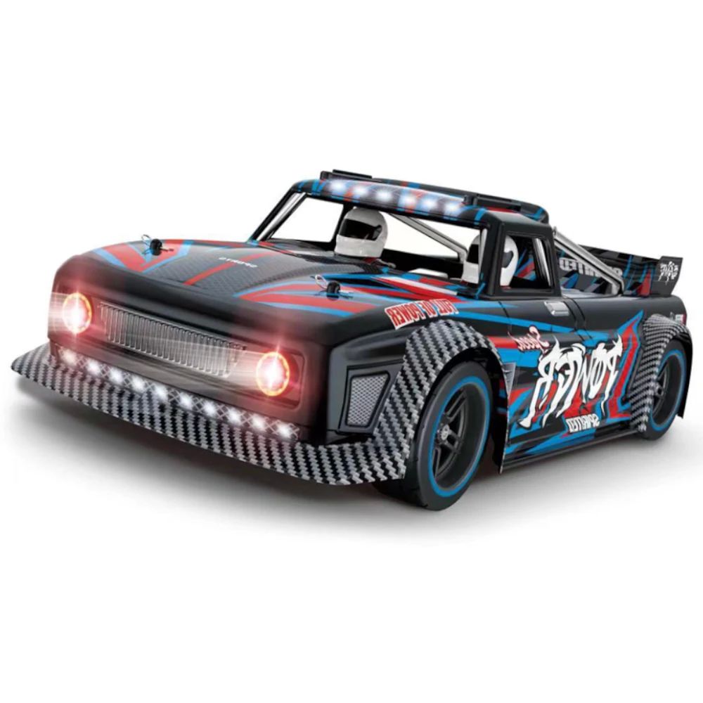 RC Drift Car Wltoys 104072 High Speed 60 KM/H 4WD RTR 1/10 2.4G Brushless RC Car Metal Chassis with LED Light