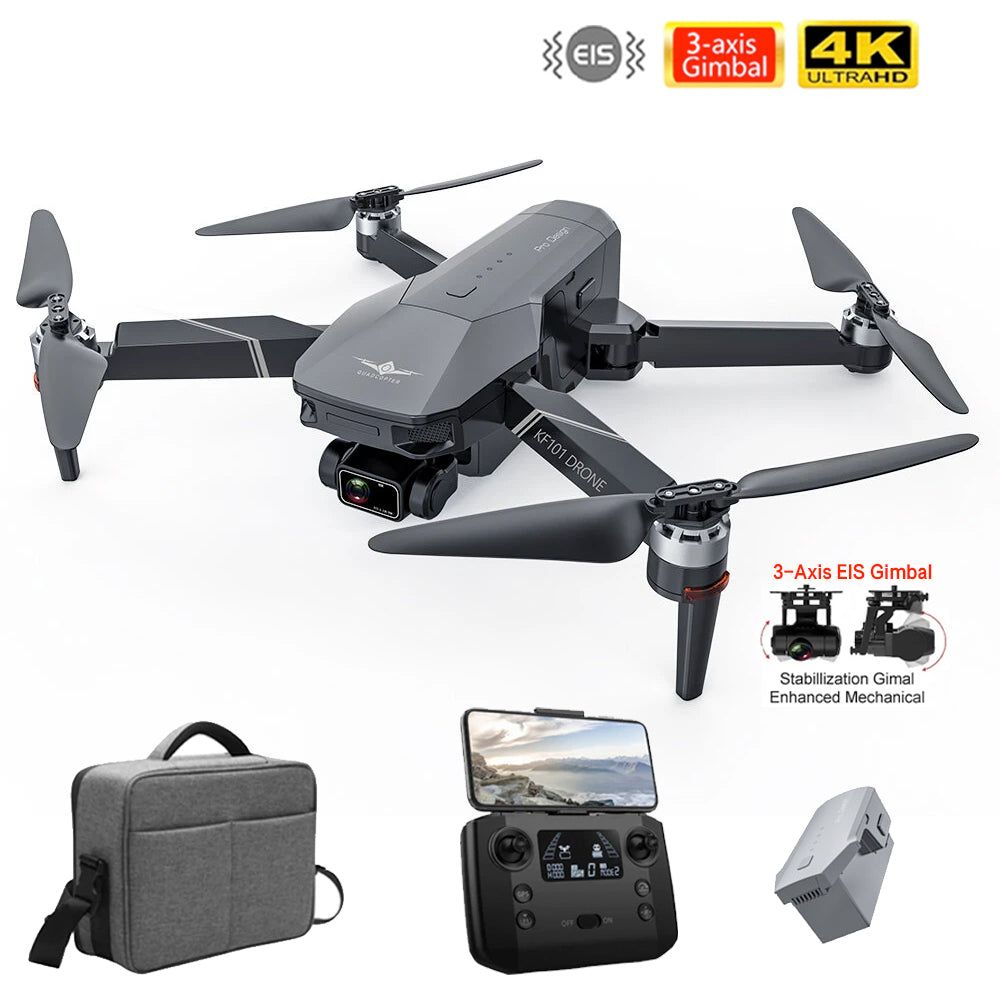 KF101 4K Drone 3-Axis EIS Gimbal HD ESC Camera Brushless Foldable Quadcopter