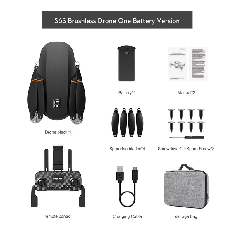 MINI Drone LSRC-S6S 4K Camera Brushless Foldable Quadcopter