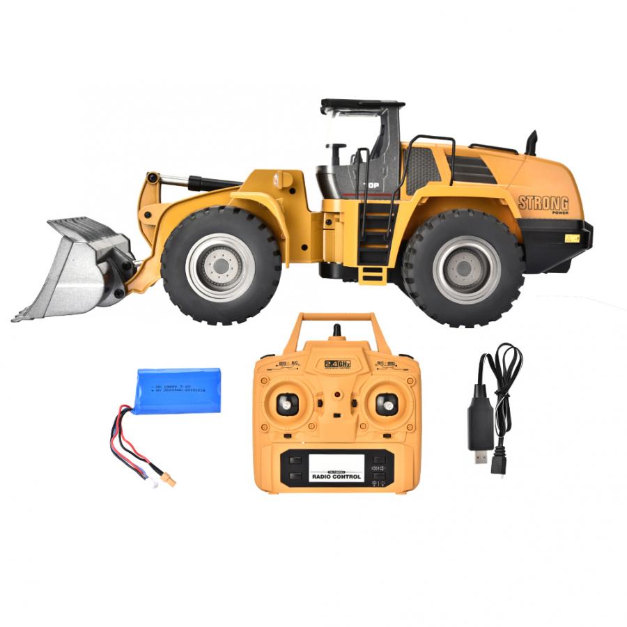 Huina 1583 Alloy Bulldozer Excavator 2.4G 10CH 1:14 Engineering Construction RC Car Toy