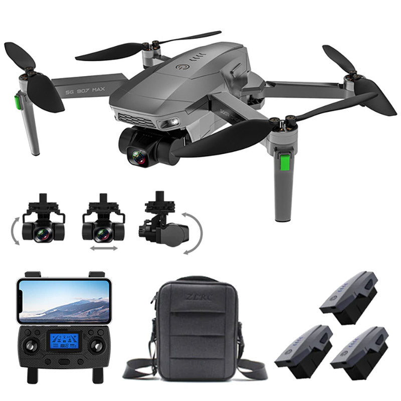 ZLL SG907 MAX 4K Drone 3-Axis Gimbal Brushless Foldable Quadcopter