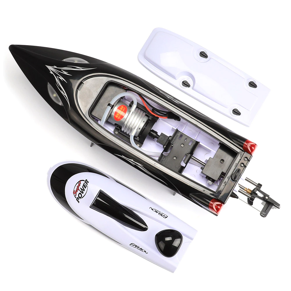 RC Boat HJ806 2.4G 4CH 180° Flip Waterproof 35Km/h High Speed RC Speedboat Toy