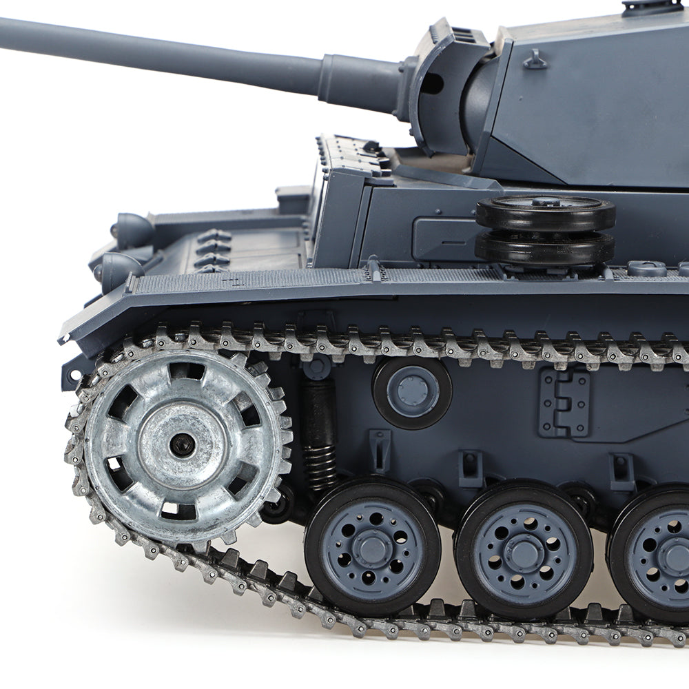 Heng Long 3848 Germany Panzer III RC Tank 1/16 Upgrade Metal RC Tank toys