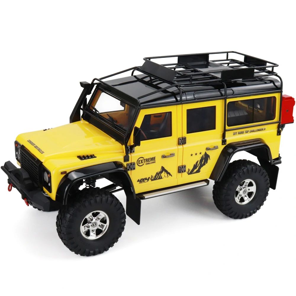 HG P411 1:10 RC Car 4x4 Off-road Electric Climbing Vehicle With Winch Light Sound Effect Smoke