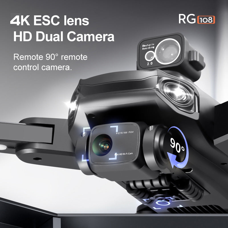 RC Drone RG108 MAX GPS 4K Dual HD Camera FPV 3Km Aerial Photography Brushless Motor Quadcopter