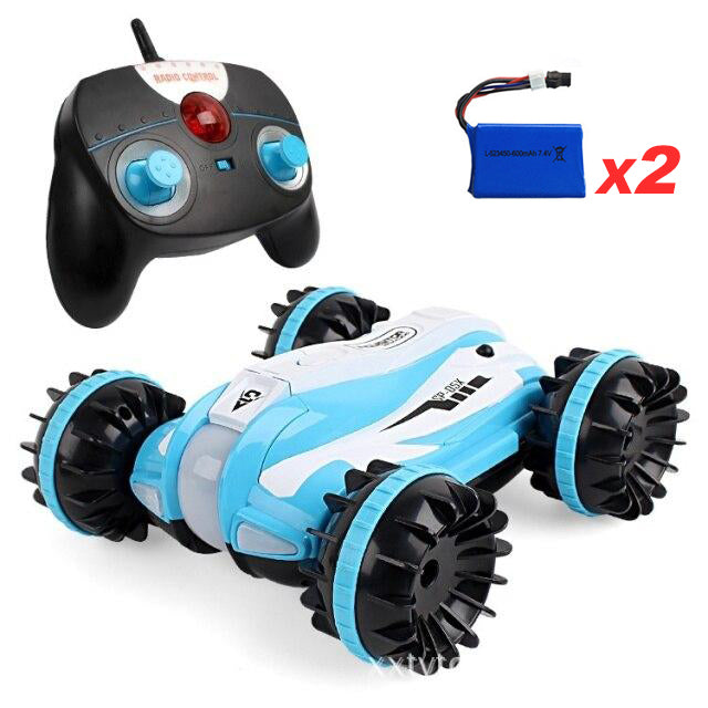 RC Car Amphibious LED Light 360° Rotation Stunt Car Toys