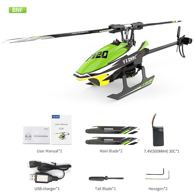 RC Helicopter YUXIANG F120 6CH Brushless Direct Drive Flybarless Helicopter