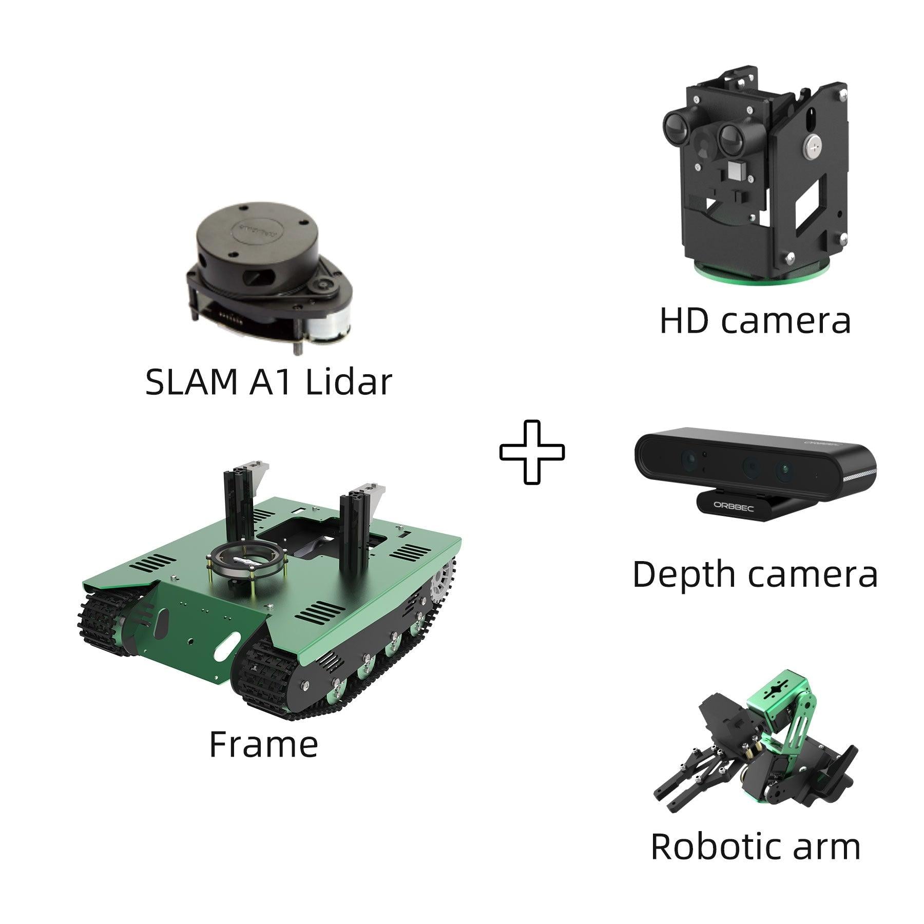 Yahboom ROS Transbot STEM Education Python Programming Robot with Lidar Depth camera for Jetson NANO 4GB(B01/SUB)