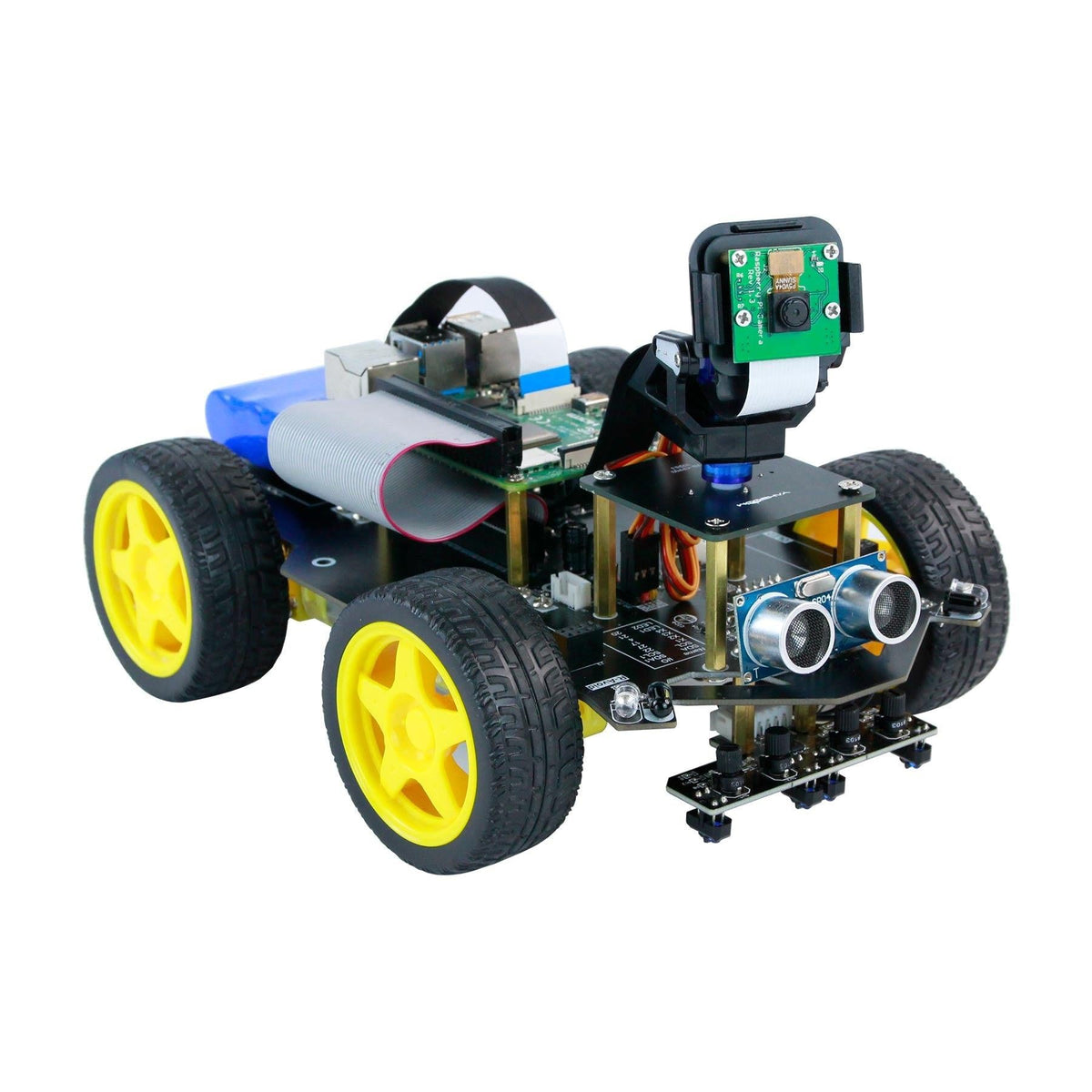 Yahboom Raspbot AI Vision STEM Education Robot Car with FPV Camera for Raspberry Pi 4B