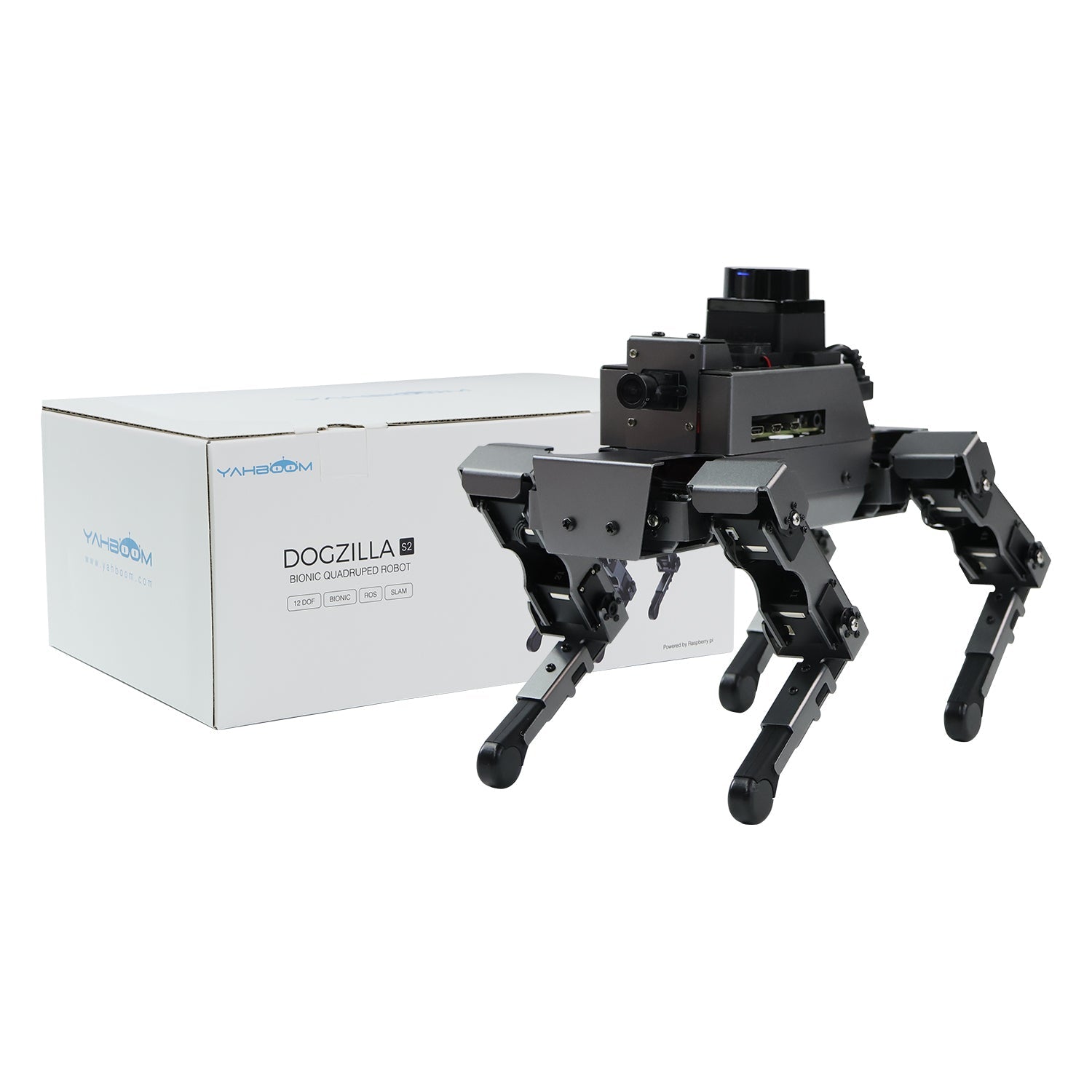 Yahboom 12DOF Robot Dog DOGZILLA S1/S2 STEM Education Python Programming Robot for Raspberry Pi 4B(Ubuntu 20.04+ROS2)