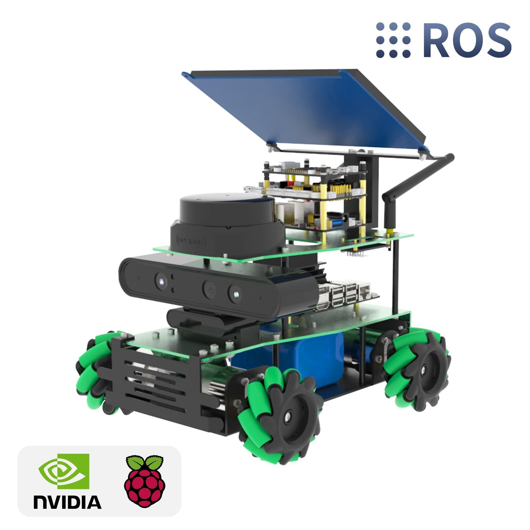 ROSMASTER X3 ROS STEM Education Python Programming Robot with Mecanum Wheel for Jetson NANO 4GB/Xavier NX/TX2 NX/RaspberryPi 4B