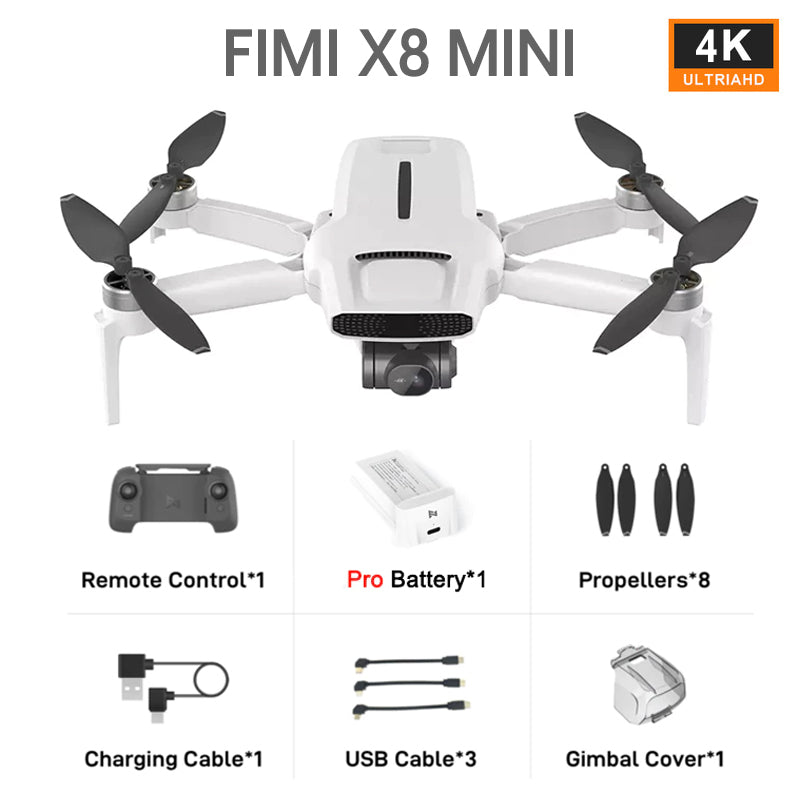 FIMI X8 Mini 4k Drone 3-axis Gimbal 8km FPV Professional Aerial Quadcopter