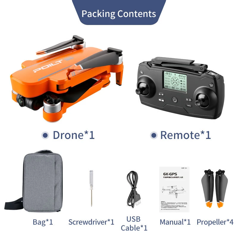JJRC X17 RC Drone 2-Axis Gimbal 6K HD Camera Brushless Foldable Quadcopter