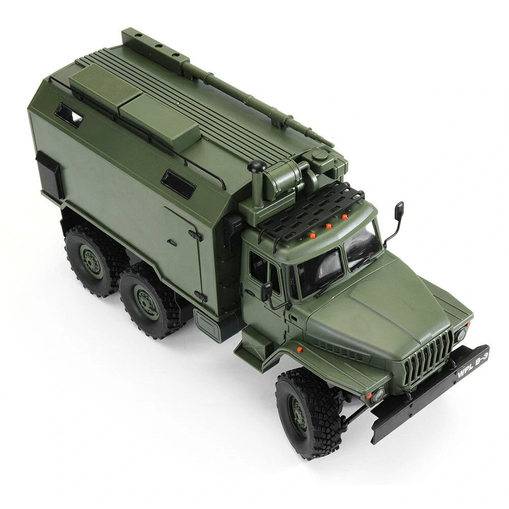 Rc Car Military Truck WPL B36 Ural 1/16 6WD Rock Crawler Command Communication Vehicle