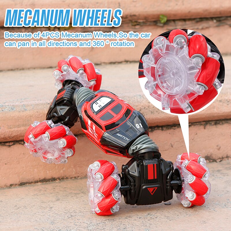 4WD RC Stunt Car Watch Control Gesture Induction Deformable RC Drift Car Toy