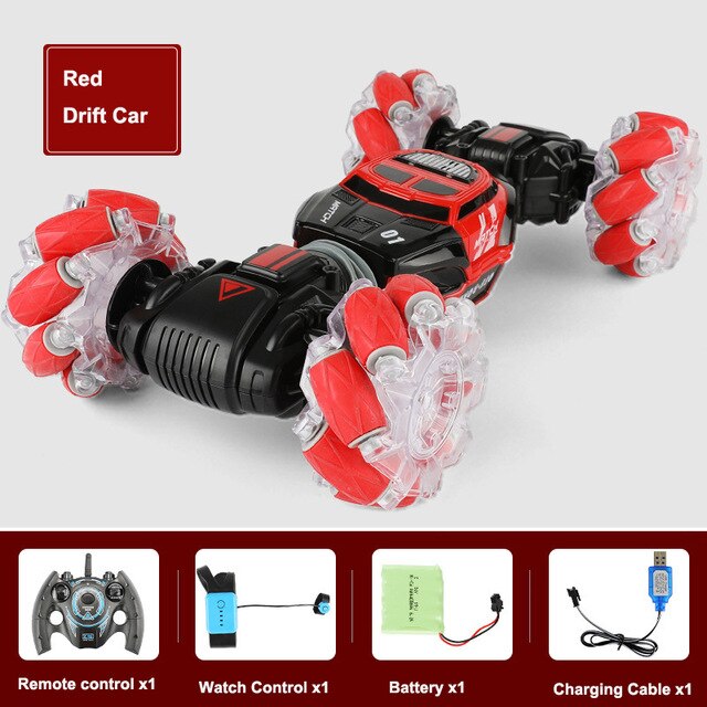 4WD RC Stunt Car Watch Control Gesture Induction Deformable RC Drift Car Toy