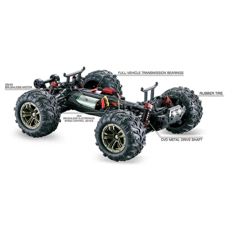 RC Car 4WD High Speed Brushless Motor RTR Car