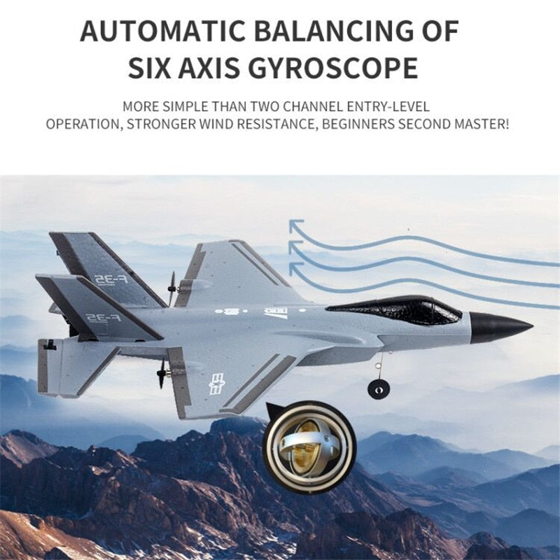 RC Plane F35 Fighter 4CH EPP RC Airplane 315mm Wingspan RTF Glider Toys