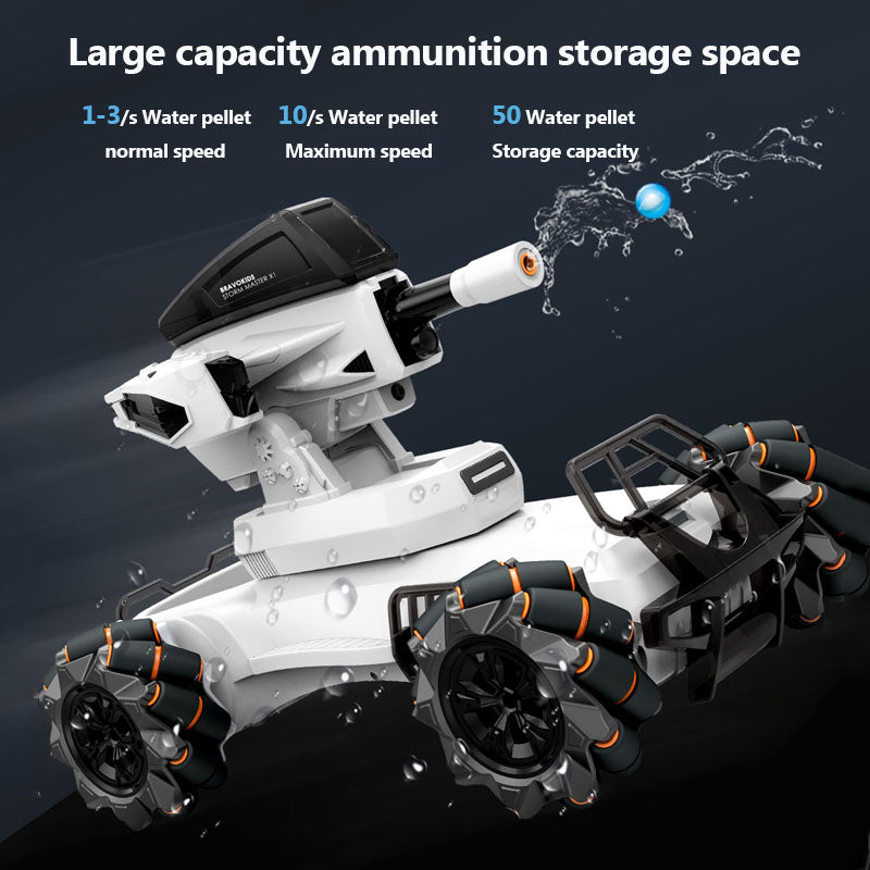 RC Car Interactive Mech Tank Launch water bomb Drift Rotating Electric Toys Car