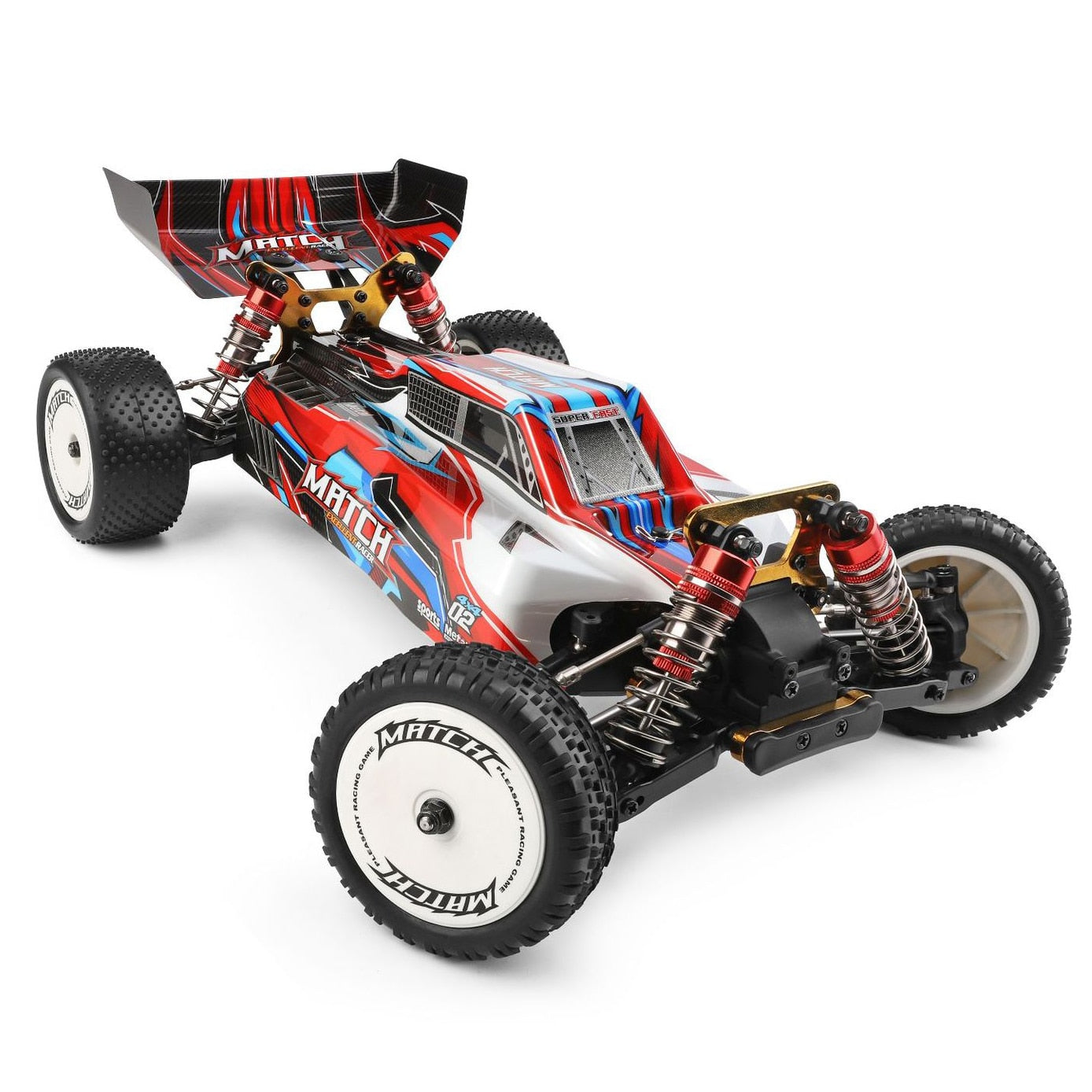 WLtoys 104001 RC Car 45KM/H 4WD Off-Road 1:10 Metal Chassis Alloy Toys