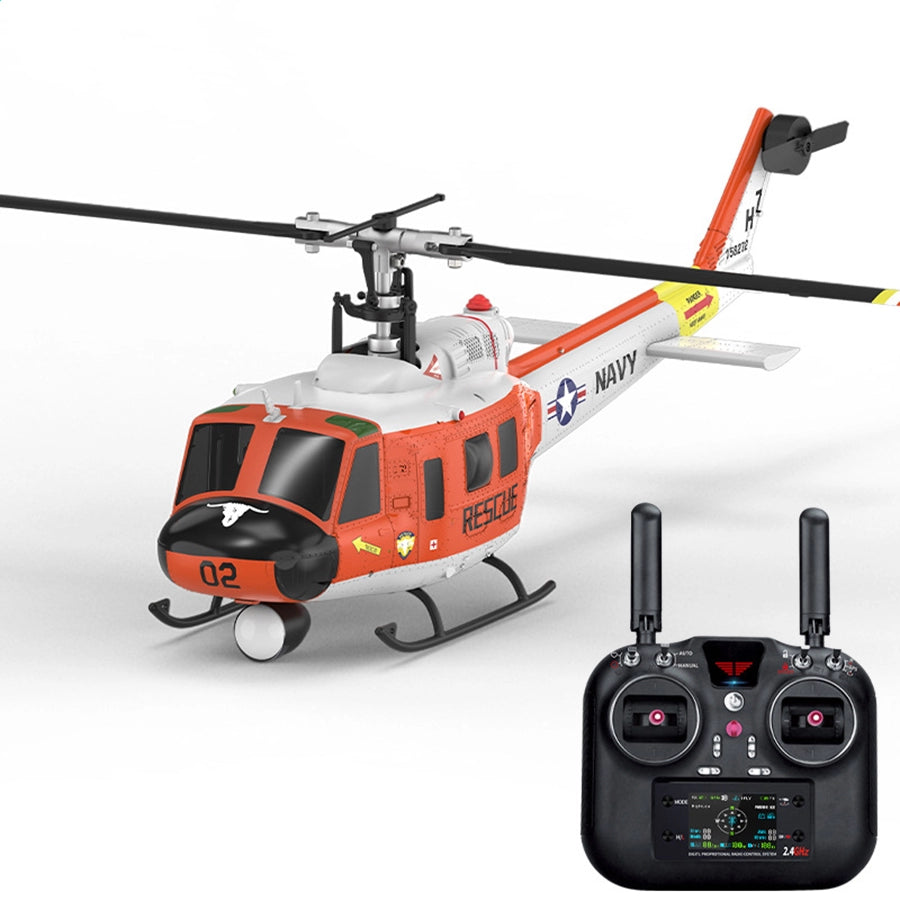 YUXIANG F07H Huey UH-1D RC Helicopter NAVY Rescue Scale GPS Optical Flow Positioning Intelligent Altitude Hold Helicopter
