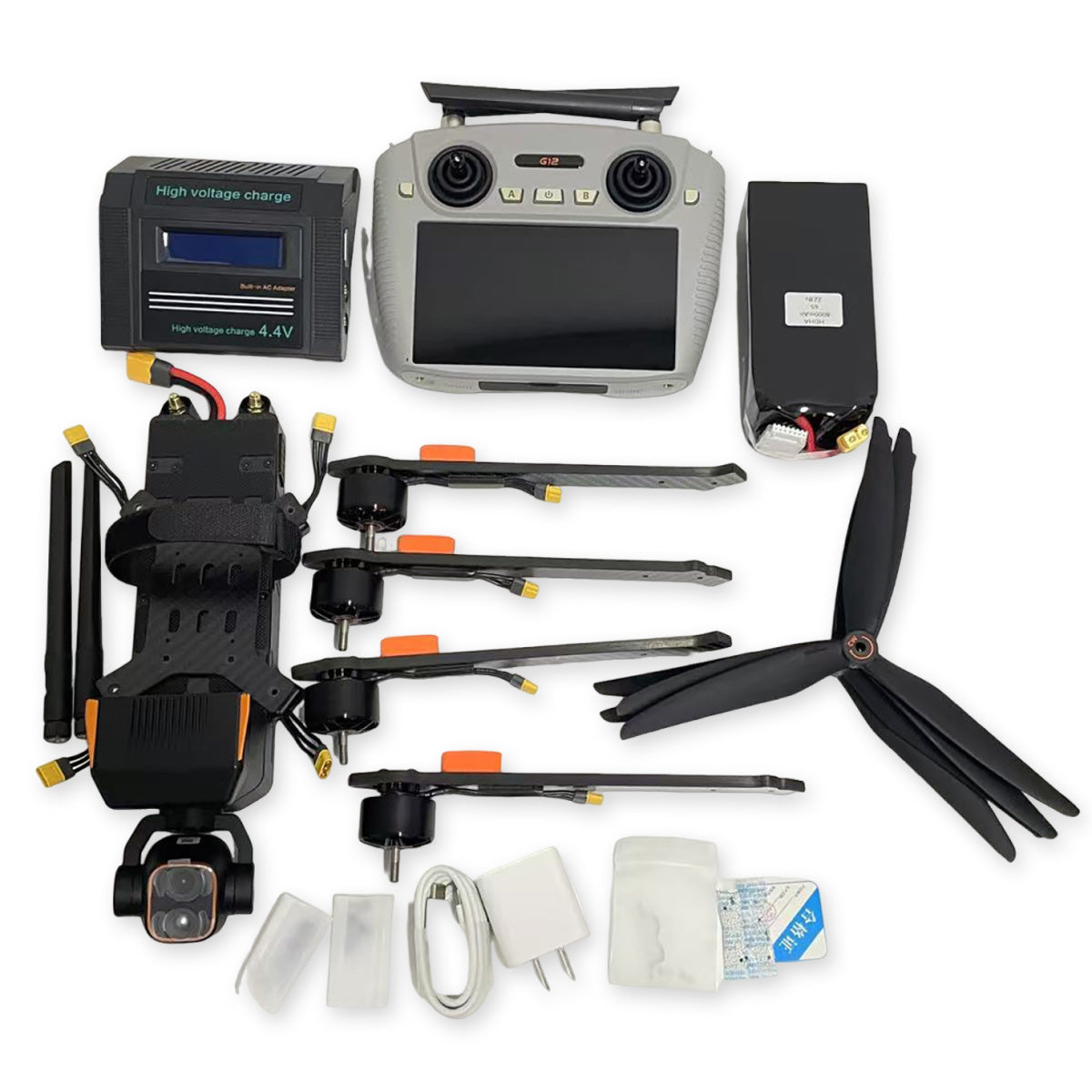 MX330T 10inch FPV Drone Dual-light 2K Camera Thermal Imaging Drone 20KM GPS 3KG Payload RTK AI Tracking Folding Quadcopter