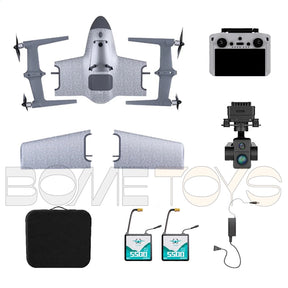 HEQUVA SWAN VOYAGER K8T-V2 VTOL Fixed Wing UAV 4K Thermal Imaging Drone AI Tracking Flight 15KM Video Transmission&nbsp;