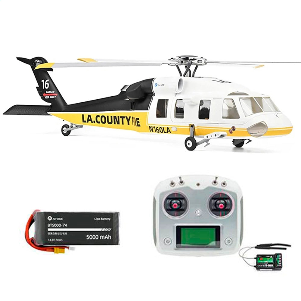 FLYWING UH-60L Firehawk 470L Scale Black Hawk 4-Blade ACE Flight Controller GPS RTF RC Helicopter