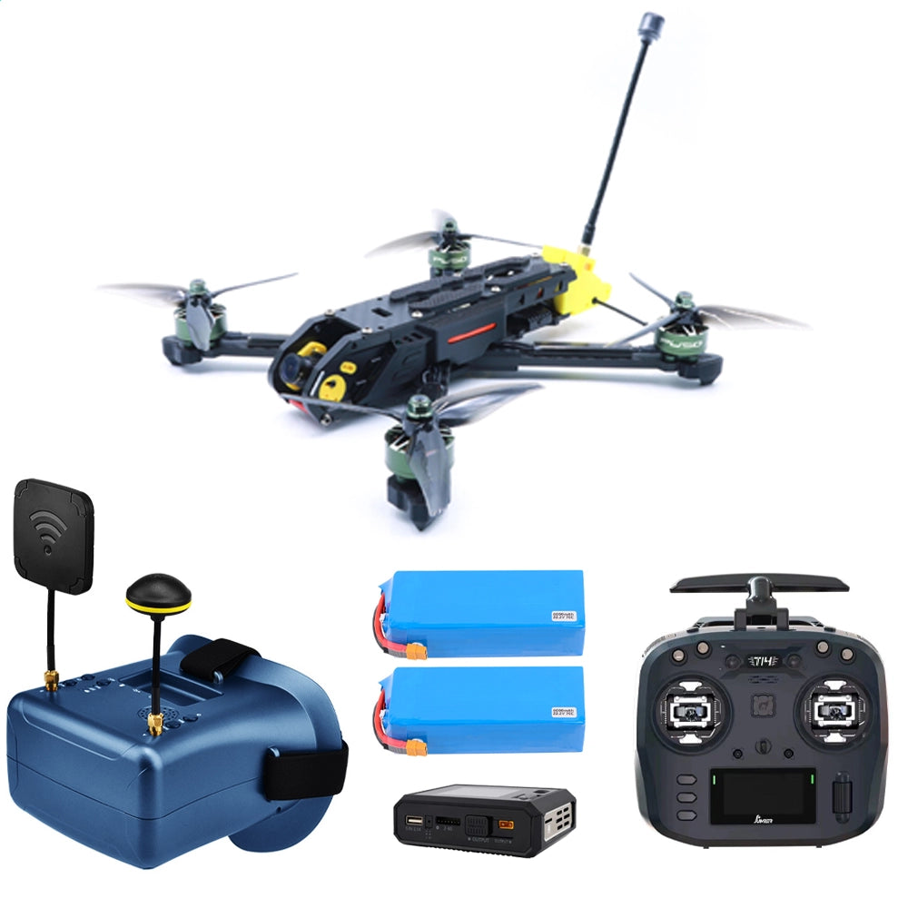 Rhion5 5-Inch Ready-to-Fly FPV Drone Kit with Optional Controller and FPV Goggles