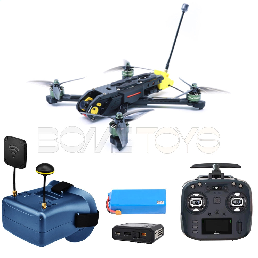 Rhion5 5-Inch Ready-to-Fly FPV Drone Kit with Optional Controller and FPV Goggles