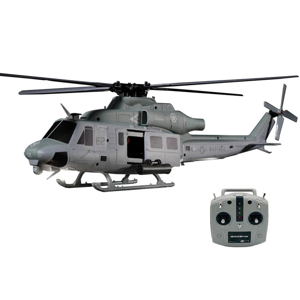 GOOSKY E2 UH-1Y Venom 1:35 Scale 6CH Dual Brushless Direct Drive Motor RC Helicopter BNF / RTF with GTS Flight Control System