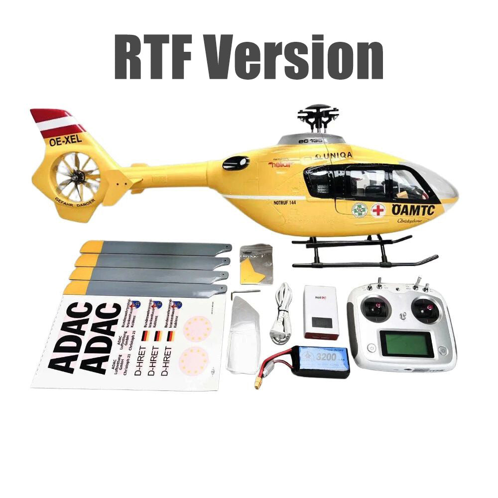 ROBAN EC135 ÖAMTC 450L RC Helicopter 4 blades 2.4G 11CH GPS Stabilized Flybarless PNP/RTF With X2 Flight Controller