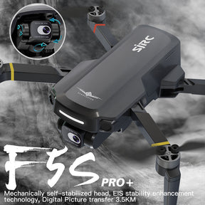 SJRC F5S Pro+ 4K RC Drone Profesional 2-Axis Gimbal GPS 5G WiFi Brushless Foldable 3KM FPV RC Quadcopter