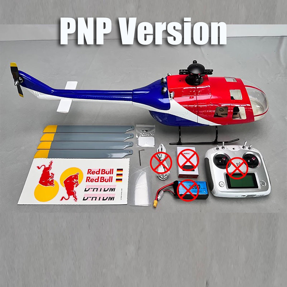 ROBAN BO-105 450L RC Helicopter 4-Blade 2.4G 11CH GPS Stabilized PNP/RTF With X2 Flight Controller
