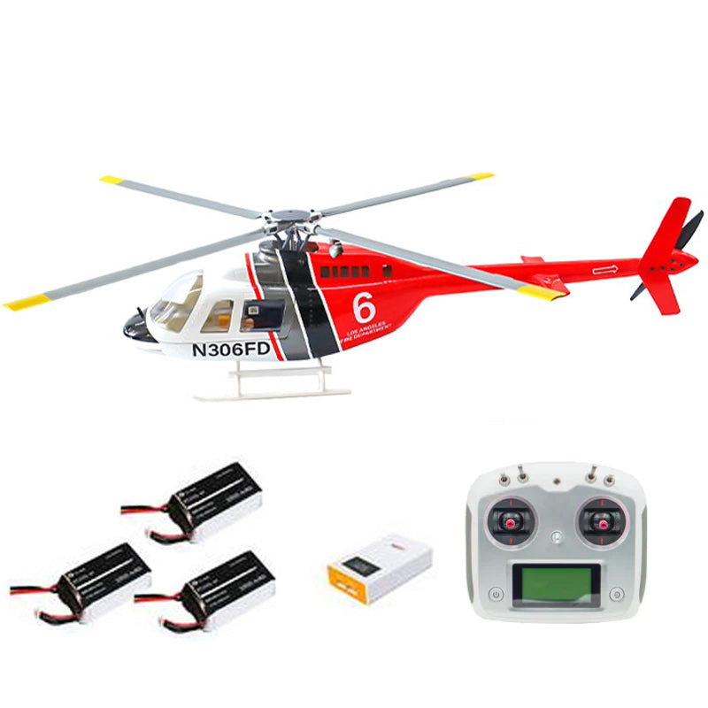 FLYWING Bell 206 V3 470 CLASS Large RC Helicopter Upgraded ACE flight control System RTF Helicopter