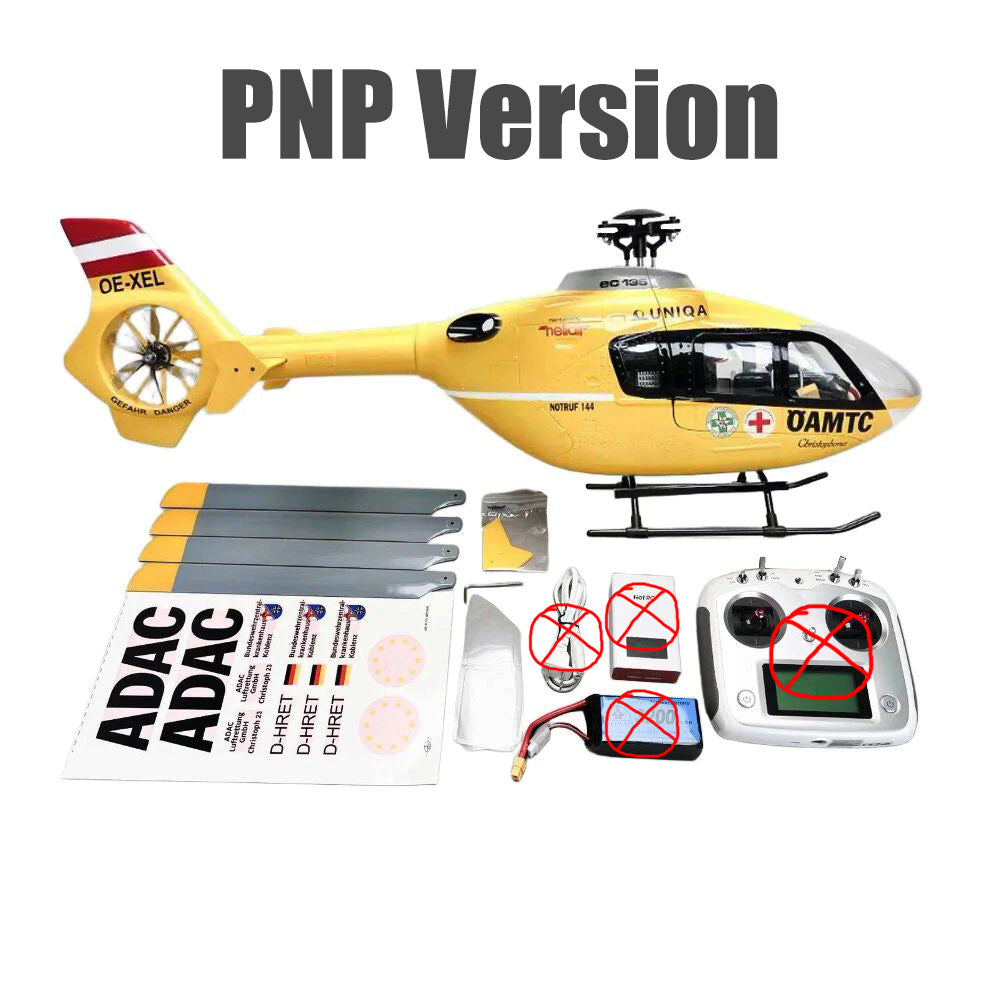ROBAN EC135 ÖAMTC 450L RC Helicopter 4 blades 2.4G 11CH GPS Stabilized Flybarless PNP/RTF With X2 Flight Controller