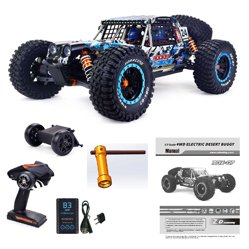 ZD Racing DBX 07 1/7 4WD Brushless Desert Buggy 80 km/h | BOMETOYS