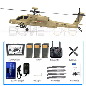 YUXIANG F11H Apache RC Helicopter GPS Altitude Hold Optical Flow Positioning Radar Brushless 3D Stunt Intelligent Helicopter