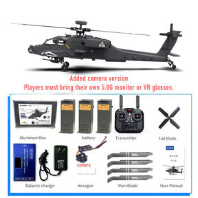 YUXIANG F11S Apache Helicopter Intelligent Version GPS Altitude Hold Optical Flow Positioning Radar Brushless 3D Stunt 1:32 Scale Helicopter
