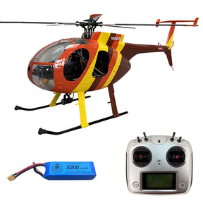 ROBAN 470 MD-500E Bird Helicopter GPS X2 Flight Control System LED Lighting System PNP/RTF Version RC Helicopter