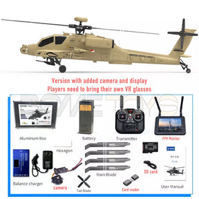 YUXIANG F11H Apache RC Helicopter GPS Altitude Hold Optical Flow Positioning Radar Brushless 3D Stunt Intelligent Helicopter