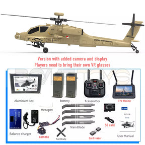 YUXIANG F11H Apache RC Helicopter GPS Altitude Hold Optical Flow Positioning Radar Brushless 3D Stunt Intelligent Helicopter